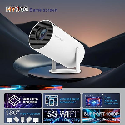 HY300 Auto Portable Mini Projector Review by Zayed Al Hashimi