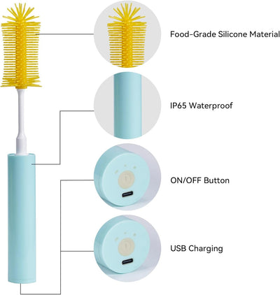 Electric Bottle Cleaning Brush w Review by Reem Al Falasi