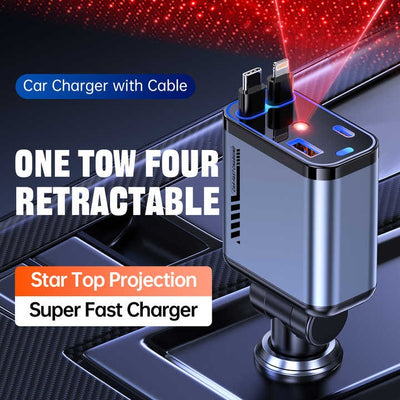 Retractable Car Charger w Review by Zayed Al Hashimi