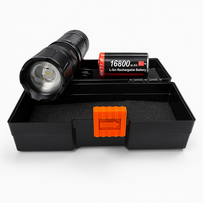 High-Power Rechargeable LED Flashlight Kit w Review by Sara Al Marzooqi