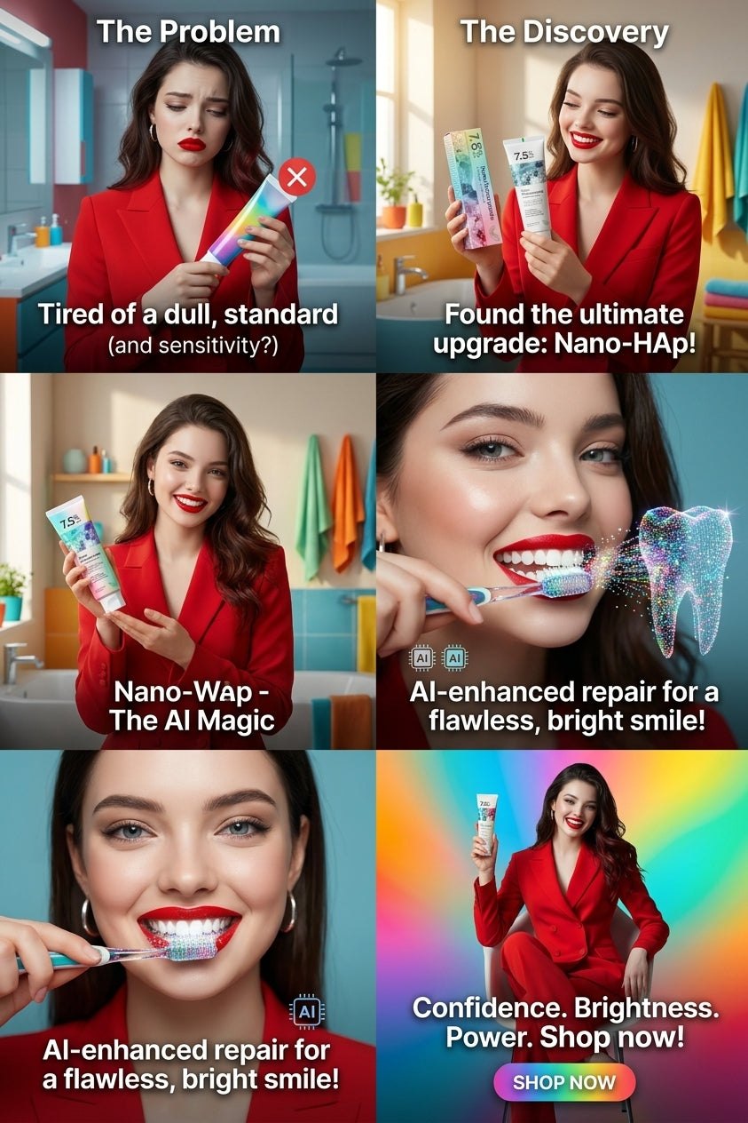 7.5% Nano Hydroxyapatite Fluorithpaste for Teeth Whiteningde Too