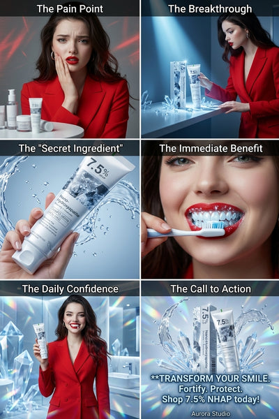 7.5% Nano Hydroxyapatite Fluorithpaste for Teeth Whiteningde Too Review by Sara Al Marzooqi