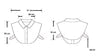 Chiffon Rhinestone Fake Collar Shirt Women's Shawl
