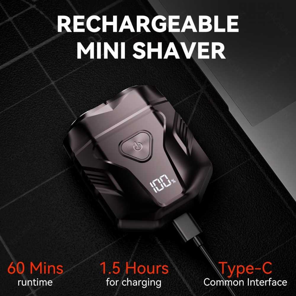 Waterproof Rechargeable Portable Shaver for Men