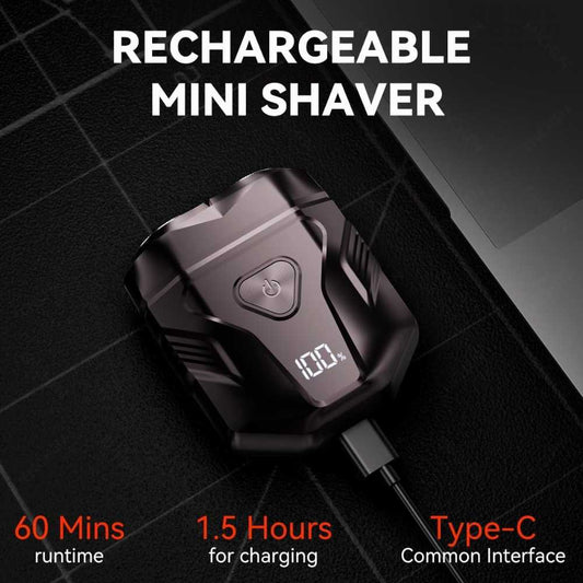 Waterproof Rechargeable Portable Shaver for Men