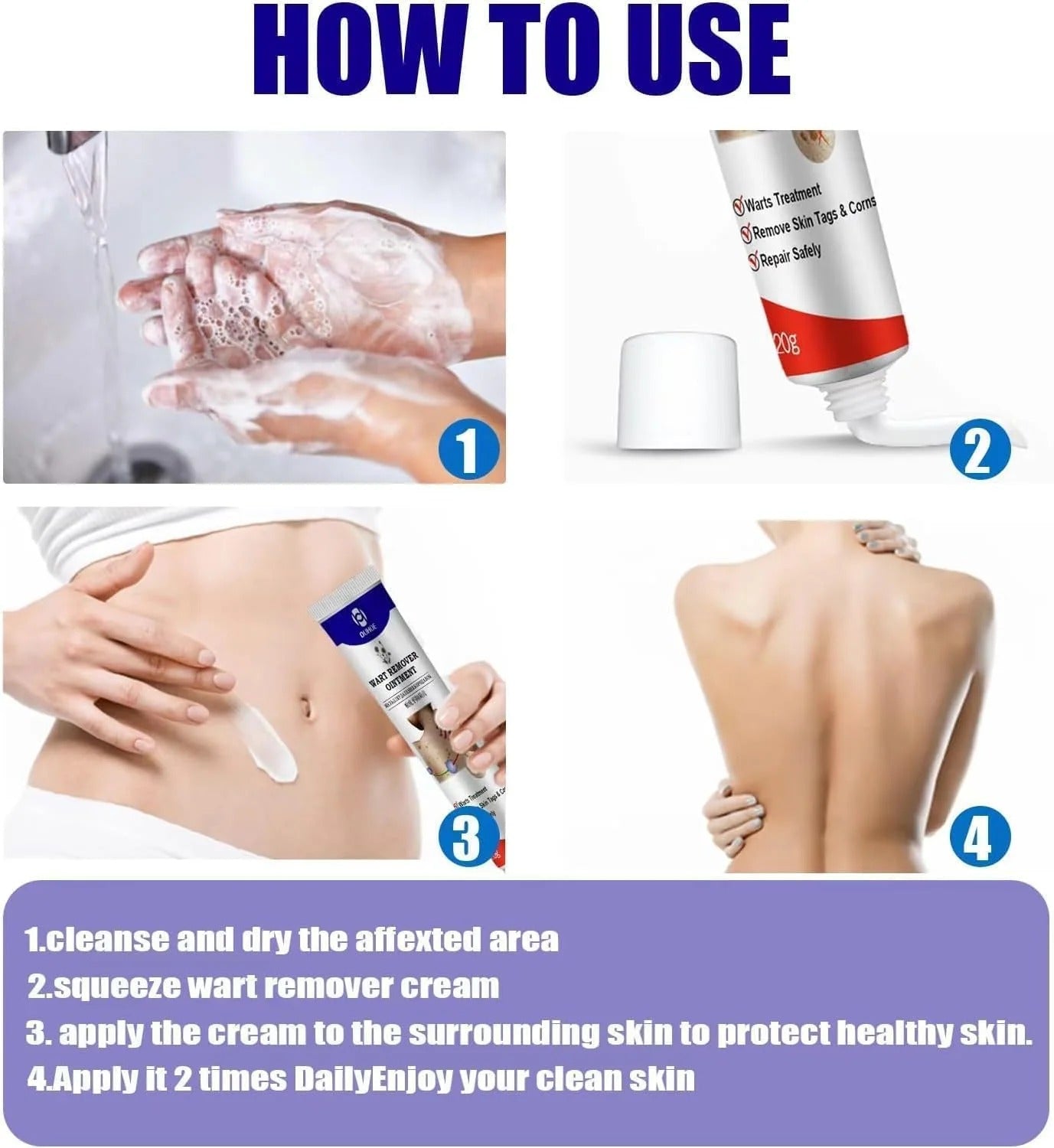 Fast & Effective Warts Remover | Natural Skin Care Formula
