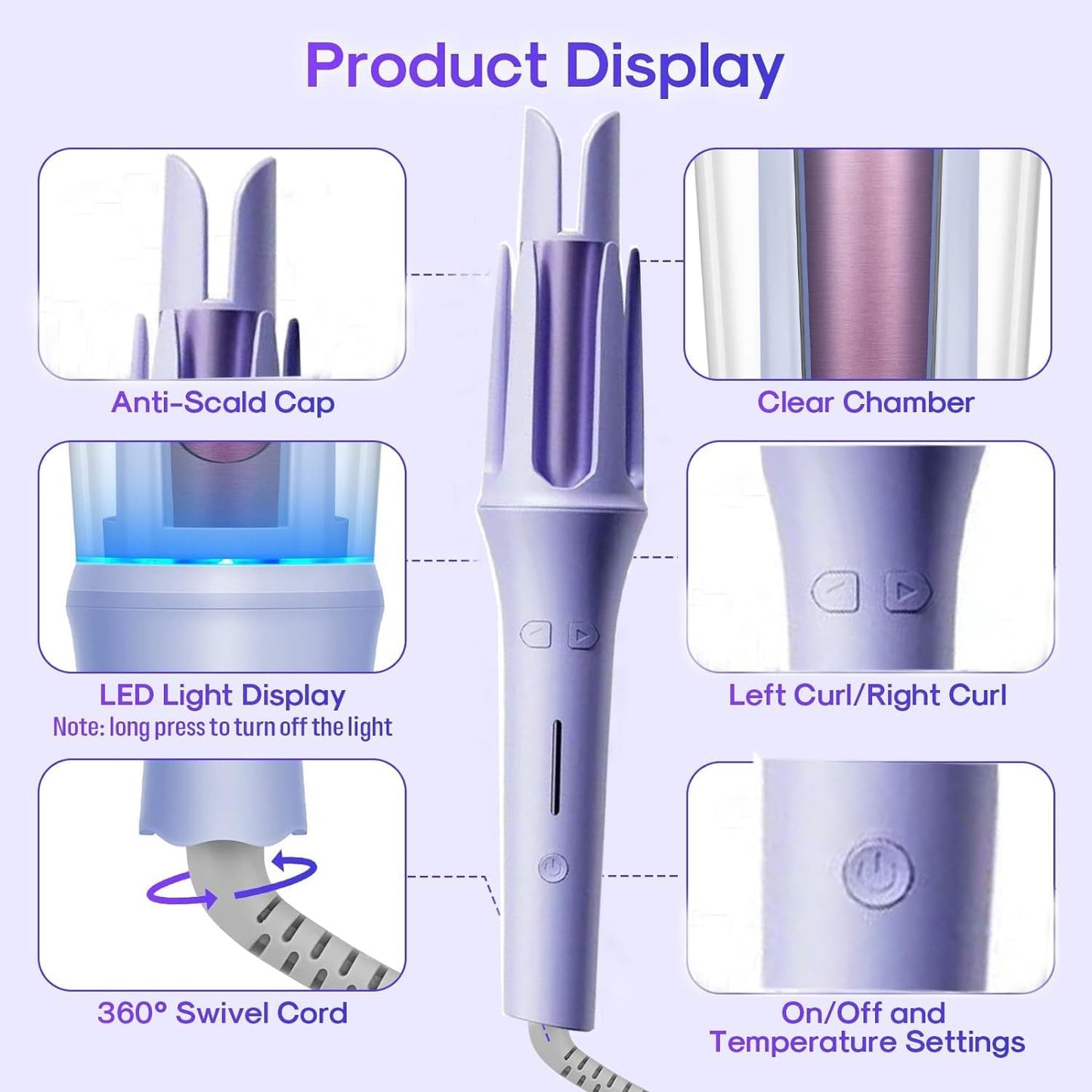 Automatic Curling Iron| Automatic Hair Curler UAE | Salon-Style Curls at Home – 50% OFF