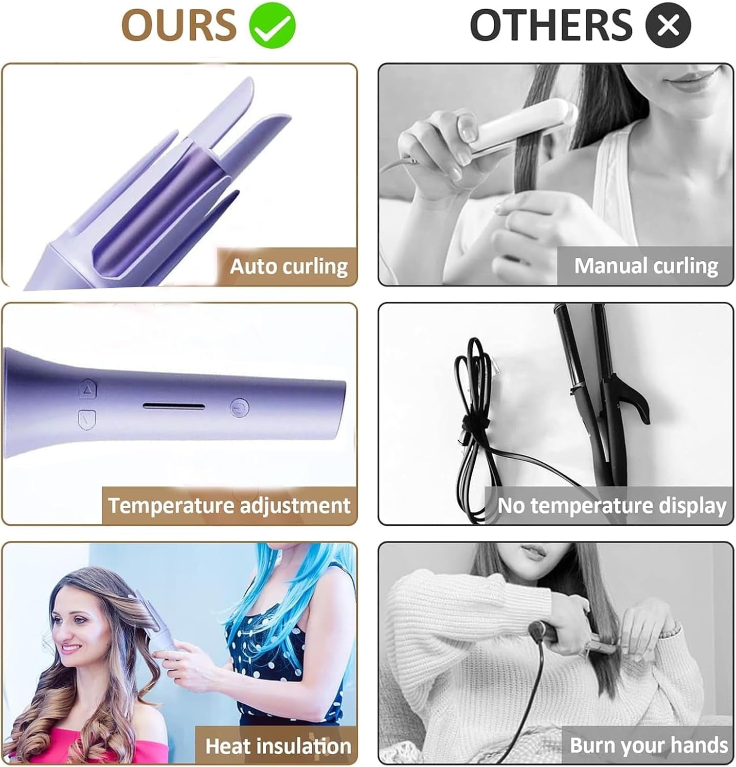 Automatic Curling Iron| Automatic Hair Curler UAE | Salon-Style Curls at Home – 50% OFF