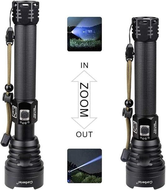 Ultra-Bright P90 LED Laser Flashlight (2026 Model) | Rechargeable High Power Torch