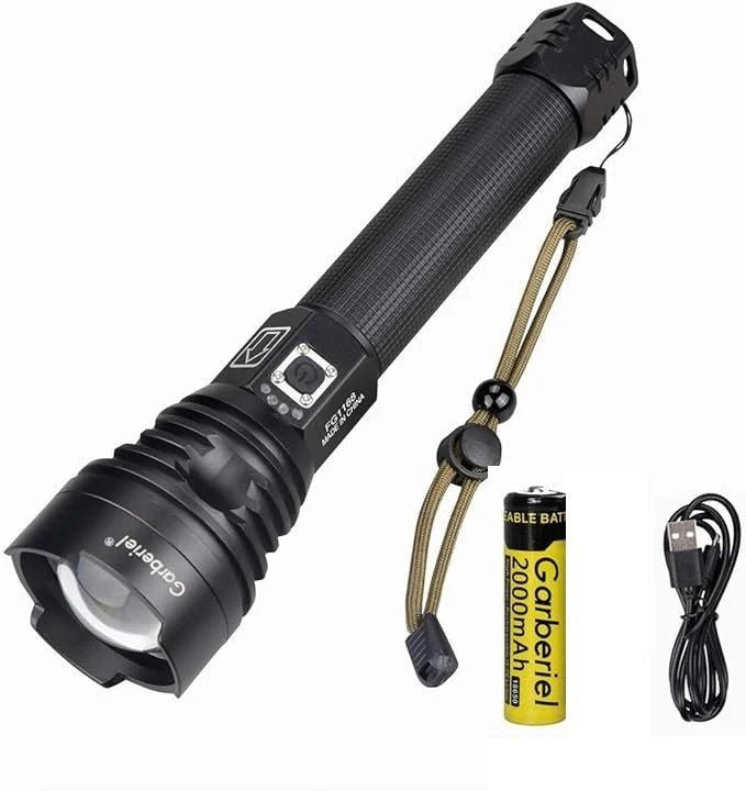 Ultra-Bright P90 LED Laser Flashlight (2026 Model) | Rechargeable High Power Torch