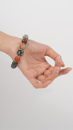 Traditional Chinese Medicine Jewelry Bead Bracelet zbl.